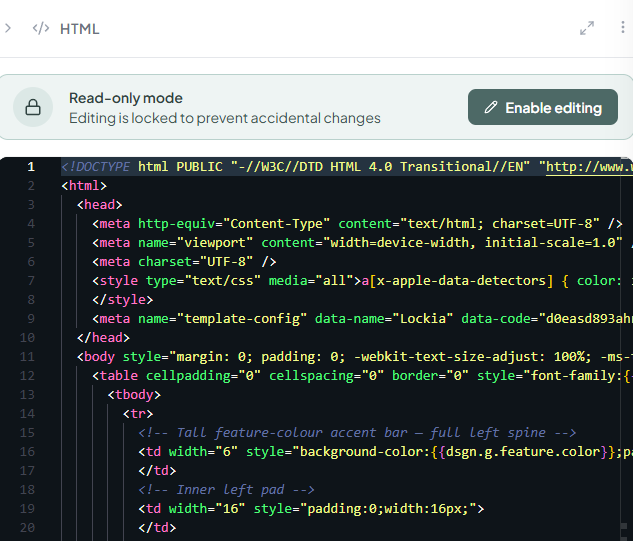 SigStudio HTML Editor
